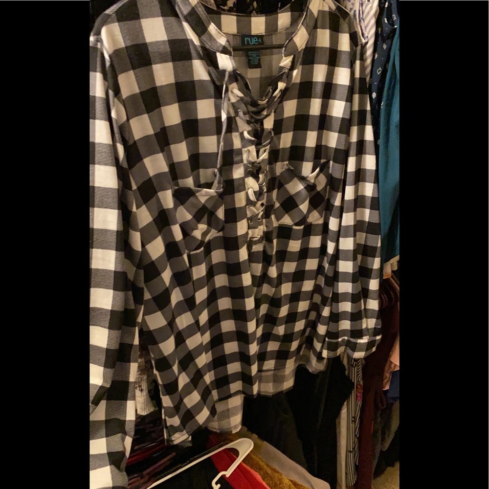 Rue 21 2x plaid shirt